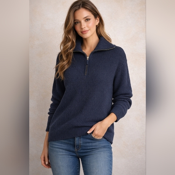 aerie Sweaters - Aerie Navy Cowl Neck Sweater